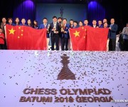 На Всемирной шахматной олимпиаде-2018 первое место среди мужчин и женщин заняли сборные Китая